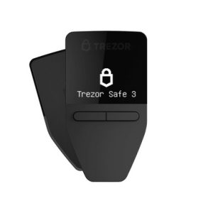 Trezor Safe 3, denarnica za Bitcoin in druge kriptovalute, črna, EU