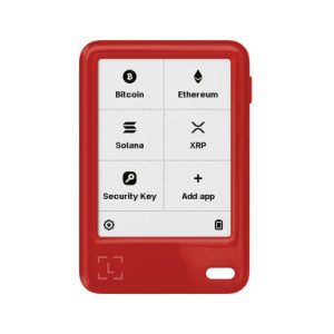 Ledger Nano Gen5 z Recovery Key, denarnica za Bitcoin in druge kriptovalute, Cherry Red